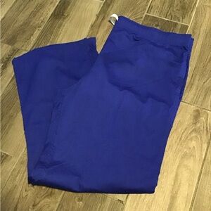 Women's Royal Blue Scrub Pants Casual Comfort XL, 2X, 3X